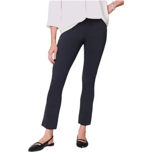 NWT J Jill Wearever Smooth-Fit Navy Knit Stretch Slim Leg Pants Size Small